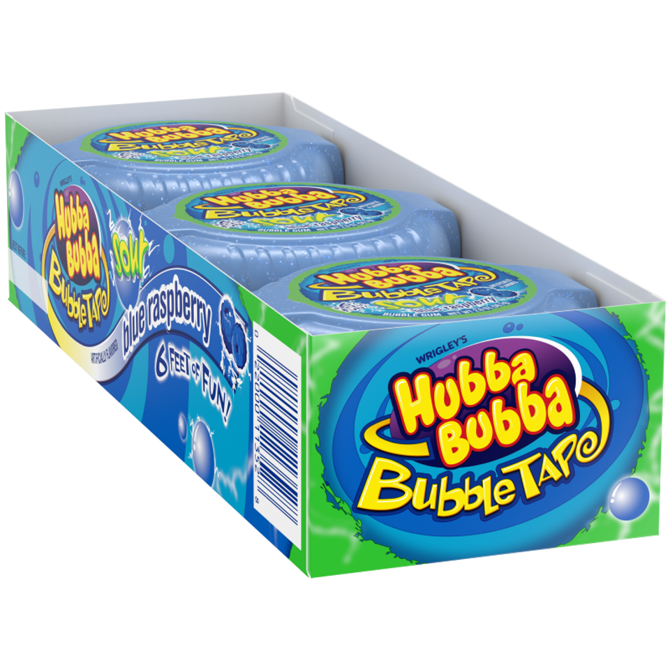 Hubba Bubba Bubble Tape Gum Blue Raspberry 12 ct Sun Wholesale, Inc.